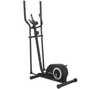 SPORTNOW Elíptica para casa Entrenador elíptico con Bluetooth Compatibilidad con apps 8 niveles de resistencia Volante de inercia Monitor LCD Gris