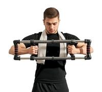SPORTNOW Extensor de Pecho Músculo Extensor Ajustable Extensor para Musculación con Resistencia Ajustable 10-50 kg para Entrenamiento en Hogar Oficina Viaje Negro