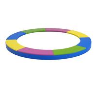 SPORTNOW Funda para cama elástica plegable y portátil de Ø305x30 cm, Protección para cama elástica de jardín de plástico, PE y espuma EPE, Multicolor