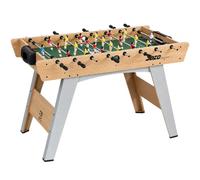 SPORTNOW Futbolín con 22 pelotas y asas de 121 x 87 x 77 cm, madera natural