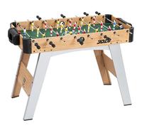 SPORTNOW Futbolín niños y Adultos 22 jug. 109x77x72cm Roble Amarillo | 2 balones, 2 anotadores manuales, asas antideslizantes, juego de futbolín familiar regalo
