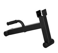 SPORTNOW - Gato de mancuernas, soporte de barbell mini deadlift barbell jack de acero con mango antideslizante para entrenamiento de fuerza en casa carga máx. 200 kg negro