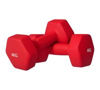 SPORTNOW - Juego de 2 mancuernas hexagonales con mango antideslizante para entrenamiento en casa, 2 x 5 kg