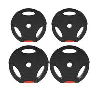 SPORTNOW Juego de Discos Pesas de 4 Piezas Discos de Pesas Total 25 kg 2x7,5 kg 2x5 kg con Orificios de 25 mm para Mancuernas Barras Entrenamiento Casa Gimnasio