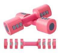 SPORTNOW Juego de Mancuernas Ajustables 4 en 1 de 1/1,5/2/2,5 kg con Mangos Antideslizantes y Diseño Cuadrado para Casa Gimnasio Aosom España