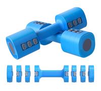 SPORTNOW Juego de Mancuernas Ajustables 4 en 1 de 1/1,5/2/2,5 kg con Mangos Antideslizantes y Diseño Cuadrado para Casa Gimnasio