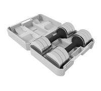 SPORTNOW Juego de mancuernas ajustables con 4 pesas desmontables de 1,5 kg y caja de almacenamiento, para hombres y mujeres, entrenamiento de gimnasio en casa, 10 kg x 2
