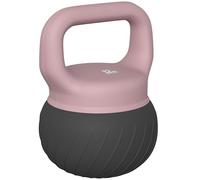 SPORTNOW Kettlebell blanda, pesa rusa de 12 kg con agarre antideslizante para gimnasio en casa, levantamiento de pesas y entrenamiento de fuerza, color café.