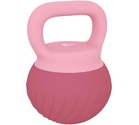 SPORTNOW Kettlebell blanda, pesa rusa de 8 kg con agarre antideslizante para gimnasio en casa, levantamiento de pesas y entrenamiento de fuerza, rosa