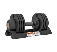 Sportnow mancuerna ajustable 10 kg con 4 niveles de peso, pesas y mancuernas, ajuste rápido de peso, con base de almacenamiento y mango antideslizante, para entrenamiento en casa gimnasio