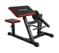 Sportnow máquina de bíceps y tríceps 2 en 1, banco de curl de predicador con asiento ajustable en altura, máquina de curl de bíceps y extensión de tríceps para entrenamiento en gimnasio, casa