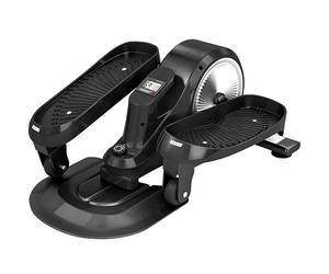 SPORTNOW Máquina Elíptica Bajo Escritorio, Ejercitador de Pedal con Monitor LCD, 8 Resistencias Magnéticas Ajustables, Silenciosa y Portátil 2 en 1 Asiento y Ejercicio de Pie para el Hogar, Mini