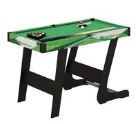 SPORTNOW Mesa de Billar Plegable 104 cm con 16 Bolas 2 Tacos Tiza Triángulo y Cepillo para Niños y Adultos Verde