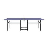 SPORTNOW Mesa de Ping-Pong Plegable Mesa de Tenis de Mesa Profesional con 4 Ruedas, 2 Palas, Red, y 3 Pelotas para Exterior e Interior, 274x152,5x75,5 cm Azul