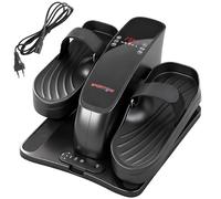 SPORTNOW Mini Bicicleta elíptica para casa Bicicleta elíptica eléctrica bajo el Fregadero con Mando a Distancia Pantalla LED 12 velocidades Antideslizante Silencioso Entrenador de piernas portátil