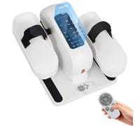 SPORTNOW Mini bicicleta elíptica para casa Bicicleta elíptica eléctrica sumergible con 12 velocidades y 7 resistencias Mando a distancia Pantalla LED Antideslizante Entrenador de piernas silencioso