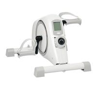 SPORTNOW Mini Bicicleta Estática con Resistencia Magnética Pantalla LCD y Pedales Antideslizantes para Ejercitar Brazos y Piernas