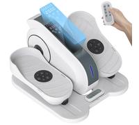 SPORTNOW Mini Entrenador elíptico bajo la Mesa Mini Cross Trainer para en casa Entrenador elíptico de piernas con Velocidad de 10 Pasos, Monitor LCD, Mando a Distancia, para la Oficina, Personas