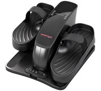 SPORTNOW Mini entrenadora de pedales, 12 velocidades, pantalla LED, mando a distancia, antideslizante, portátil, metal, plástico, negro Aosom España