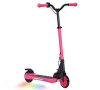 SPORTNOW Patinete Eléctrico Plegable de +6 Años Motor 120 W Autonomía 6 KM MAX 10 KM/H Ruedas de 5" - 5,5" Altura Ajustable Rosa