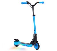 SPORTNOW Patinete Eléctrico Plegable de +6 Años Motor 120 W Autonomía 6 KM MAX 10 KM/H Ruedas de 5" - 5,5" Altura Ajustable Azul Aosom España