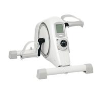 Sportnow pedales estáticos mini bicicleta estática con resistencia magnética de 8 niveles pantalla lcd y pedales antideslizantes para ejercitar brazos y piernas pedaleador para casa oficina blanco