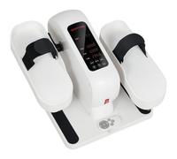 SPORTNOW Pedalier de apartamento elíptico de escritorio, pantalla LCD, mando a distancia y 12 velocidades ajustables, 45 x 42 x 26 cm, blanco