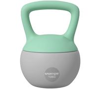 SPORTNOW Pesa Rusa 10 kg, Soft Kettlebell Relleno de Arena Metálica y Mango Antideslizante, para Entrenamiento Culturismo en Casa, Gimnasio, Verde Menta y Gris
