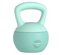 SPORTNOW Pesa Rusa 12 kg, Soft Kettlebell Relleno de Arena Metálica y Mango Antideslizante, para Entrenamiento Culturismo en Casa, Gimnasio, Verde