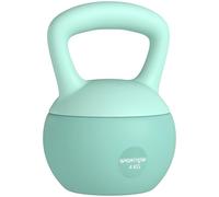 SPORTNOW Pesa Rusa 4 kg, Soft Kettlebell Relleno de Arena Metálica y Mango Antideslizante, para Entrenamiento Culturismo en Casa, Gimnasio, Verde