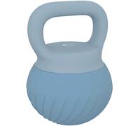 SPORTNOW Pesa Rusa 6 kg Kettlebell Relleno de Arena Metálica y Mango Antideslizante para Entrenamiento 27x20x20 cm Azul Claro
