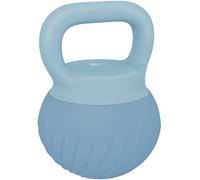 SPORTNOW Pesa Rusa 8 kg Kettlebell Relleno de Arena Metálica y Mango Antideslizante para Entrenamiento 27x20x20 cm Azul Claro