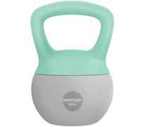 SPORTNOW Pesa Rusa 8 kg, Soft Kettlebell Relleno de Arena Metálica y Mango Antideslizante, para Entrenamiento Culturismo en Casa, Gimnasio, Verde Menta y Gris