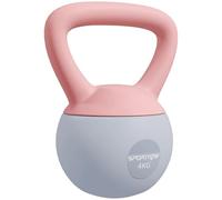 SPORTNOW Pesa Rusa Suave, 4 kg con Mango Antideslizante para Gimnasio en casa, Levantamiento de Pesas y Entrenamiento de Fuerza, Rosa y Gris