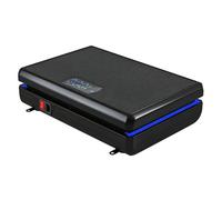 SPORTNOW Plataforma Vibratoria, 120 Velocidades, 5 Programas, Plataforma Vibración Muscular 200W con 2 Bandas Elásticas, Pantalla LED, Luz, Mando a Distancia, Carga 120 kg para Hacer Ejercicio en Casa
