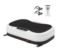 SPORTNOW Plataforma Vibratoria con 50 Velocidades 3 Programas Pantalla LED Mando a Distancia Bandas Elásticas Ejercicio en Casa