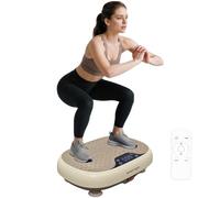 SPORTNOW Plataforma Vibratoria, Plataforma Vibración Muscular 150W | 20 Velocidades, 3 Programas, Pantalla LED, Mando a Distancia, Ejercicio en Casa, Drenaje Linfático