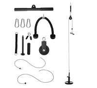 SPORTNOW Poleas Gimnasio para Casa, Sistema de Polea de Cable de Peso para Gimnasio, para Tracción LAT, Rizo de Bíceps, Tríceps, Entrenamiento de Brazo, Hombros y Espalda