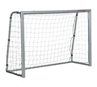 SPORTNOW Portería de Fútbol Gris 240x85x160 cm con Tornillos y Estacas incluidos, en PE y Metal Aosom España