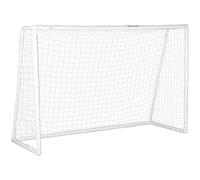 SPORTNOW Portería de fútbol, jaula de fútbol, portería de entrenamiento en PVC - estacas incluidas - dim. 300L x 120l x 200H cm blanco