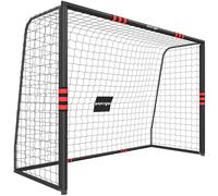 SPORTNOW Portería de Fútbol para Jardín 300x200 cm Portería Exterior Robusta con Red Acolchada Anclajes de Tierra Recubrimiento Antióxido Aosom España