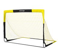 SPORTNOW Portería de Fútbol Plegable Red Portátil con Bolsa de Transporte 4 Piquetas en U y Varillas de Fibra de Vidrio Aosom España