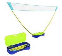 SPORTNOW Red 2 en 1 bádminton/Voleibol 4 m con Soporte Ajustable | Red de tenis con bolsa de transporte, red de bádminton para interior y exterior