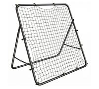 Sportnow red de rebote plegable, reboteador de fútbol ángulo ajustable de 5 niveles, con tubo de acero, fácil de instalar, para entrenamiento de fútbol, 120x73x112 cm, negro