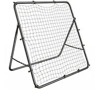 SPORTNOW Red de Rebote Plegable, Reboteador de Fútbol Ángulo Ajustable de 5 Niveles, con Tubo de Acero, Fácil de Instalar, para Entrenamiento de Fútbol, 120x73x112 cm, Negro