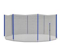 SPORTNOW - Red de repuesto para trampolines (diámetro 426 cm, 8 postes rectos, red de seguridad para trampolines, red redonda con entrada con cremallera