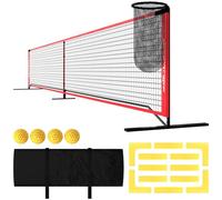 SPORTNOW Red portátil de pickleball de 6,7 m con red