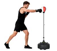 SPORTNOW Saco de Boxeo de 147 a 165 cm de Altura Ajustable, Color Negro