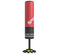 SPORTNOW Saco de boxeo independiente 135 cm saco de pie 10 ventosas y amortiguador para adultos y jóvenes