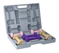 SPORTNOW Set de mancuernas, pack de 6 con pesas, set de mancuernas de acero, 1 kg, 1,5 kg, 2 kg Aosom España